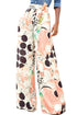 Sexy Orange Black Graphic Print Palazzo Pants